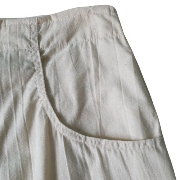 NEW Size 8 L29" Vintage High Waist Cream Speckled Trousers - Picture 4 of 10